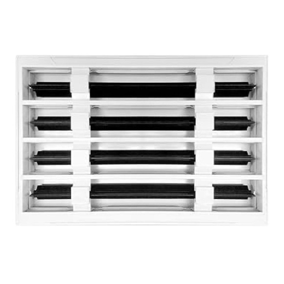 Texas Buildmart Linear Slot AC Vent Diffuser 12x8 White Modern Ceiling Register - Picture 3 of 12